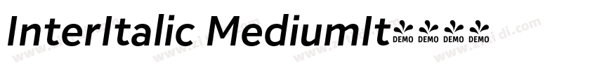InterItalic MediumIt字体转换